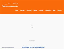 Tablet Screenshot of fox-motorsport.com